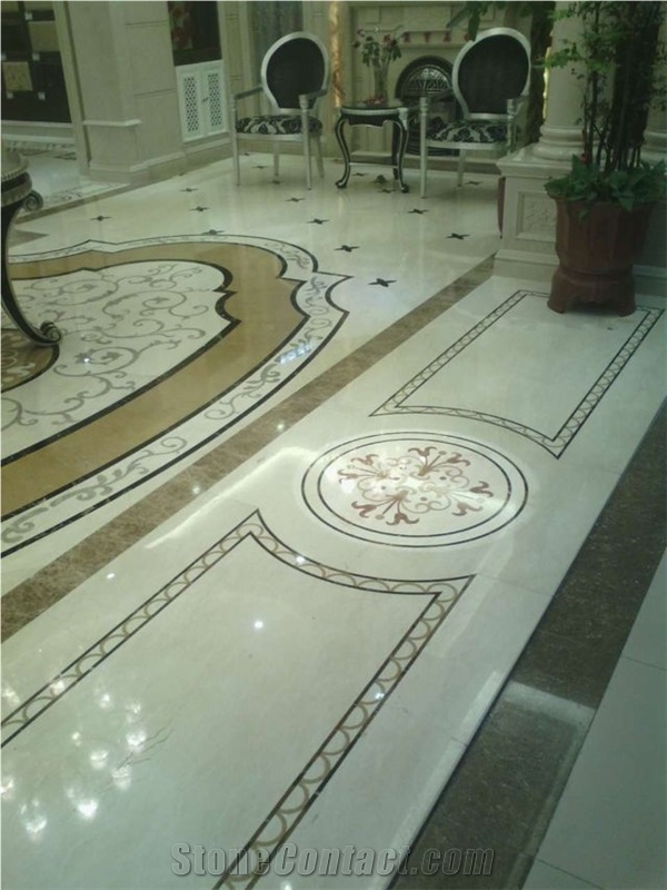 Marble Floor Medallions Natural Multicolor Stone