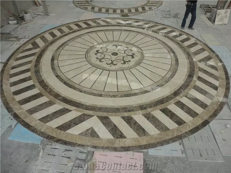 Mosaic Medallion Carpet Medallions Natural Marble Pattern