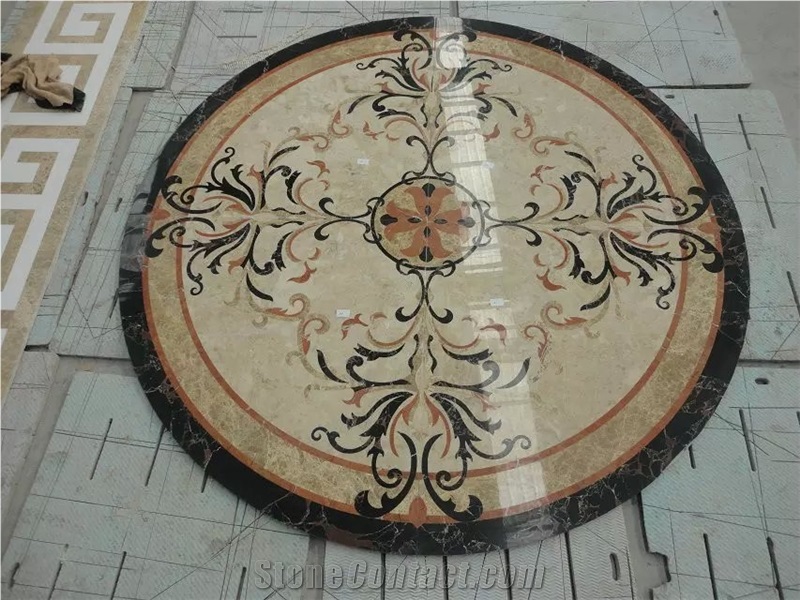 Mosaic Medallion Carpet Medallions Natural Marble Pattern