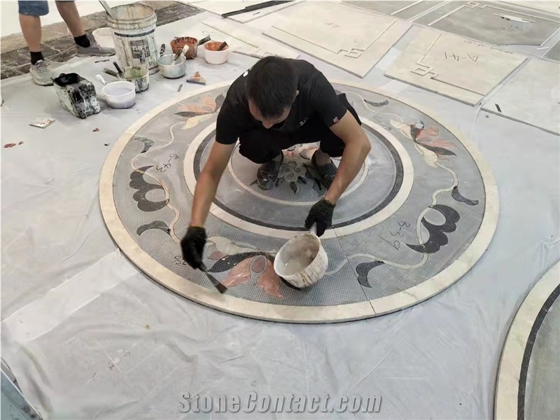 Natural Marble Medalions Waterjet Medalions Waterjet Pattern