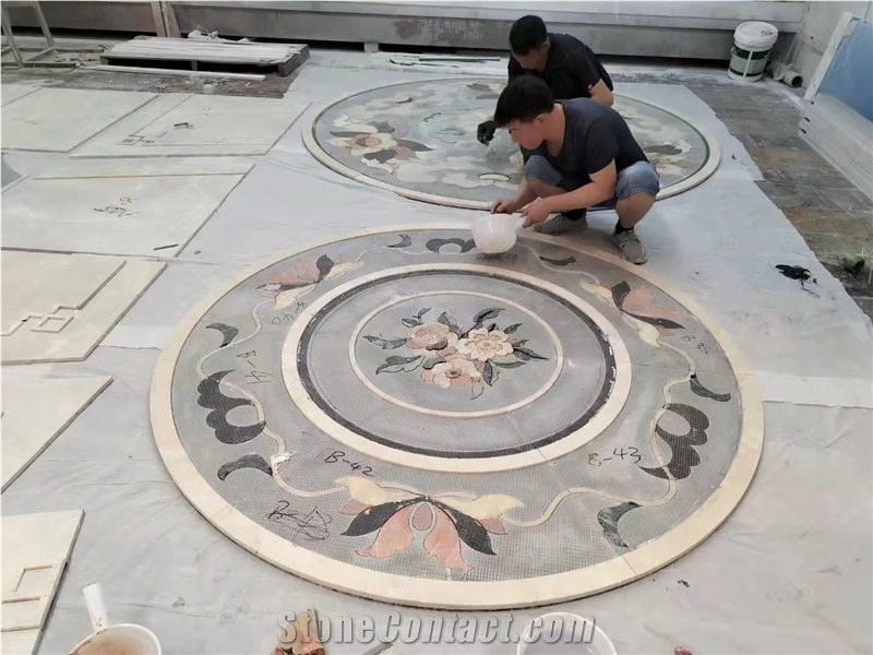 Natural Marble Medalions Waterjet Medalions Waterjet Pattern