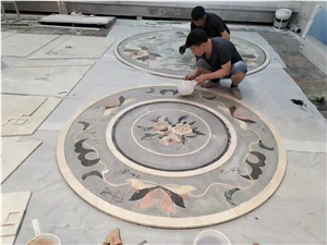 Natural Marble Medalions Waterjet Medalions Waterjet Pattern