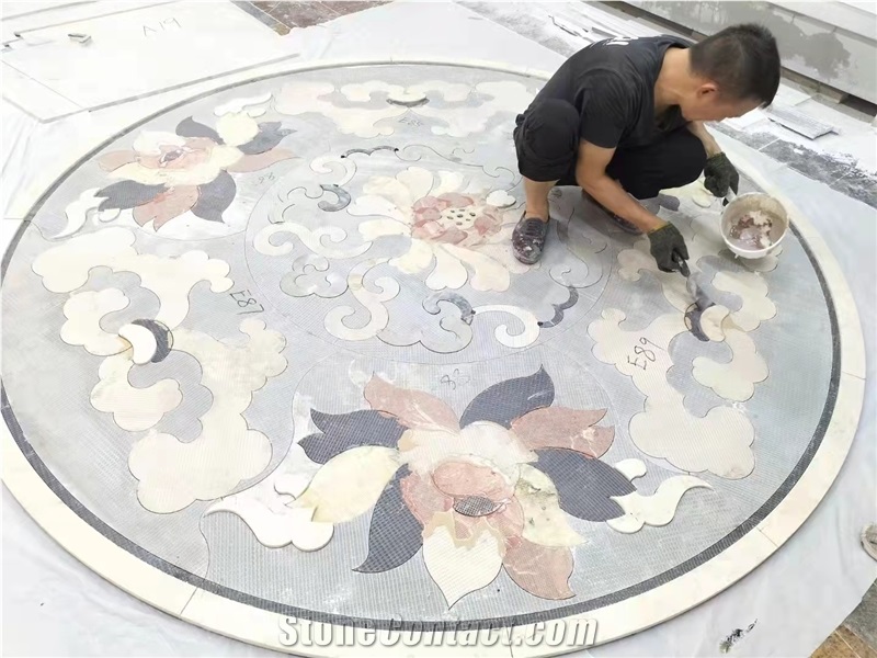 Natural Marble Medalions Waterjet Medalions Waterjet Pattern