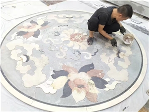 Natural Marble Medalions Waterjet Medalions Waterjet Pattern