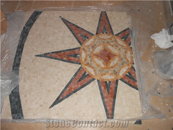 Natural Marble Mosaic Floor Medallions