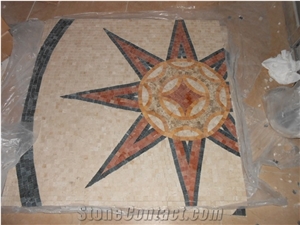 Natural Marble Mosaic Floor Medallions