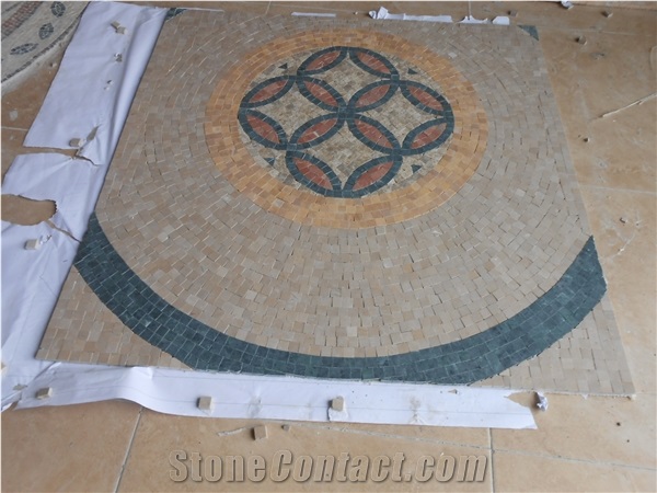 Natural Marble Mosaic Floor Medallions