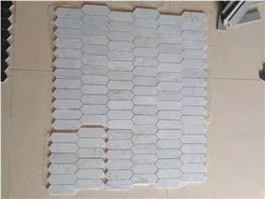 Natural Marble Mosaic Tile Hexagon Mosaic Tile White Mosaic