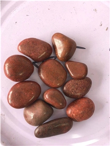 Polished Red River Pebble Stones For Landscaping