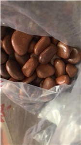 Polished Red River Pebble Stones For Landscaping