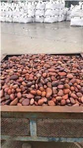 Polished Red River Pebble Stones For Landscaping