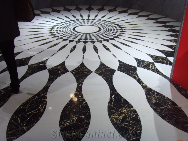 Waterjet Medallions Pattern, Marble Medallions Slabs