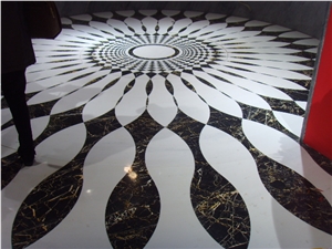 Waterjet Medallions Pattern, Marble Medallions Slabs