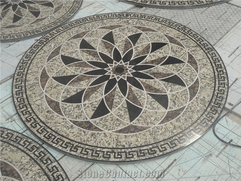 Waterjet Medallions Pattern, Marble Medallions Slabs