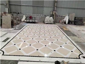 Waterjet Medallions Pattern, Marble Medallions Slabs