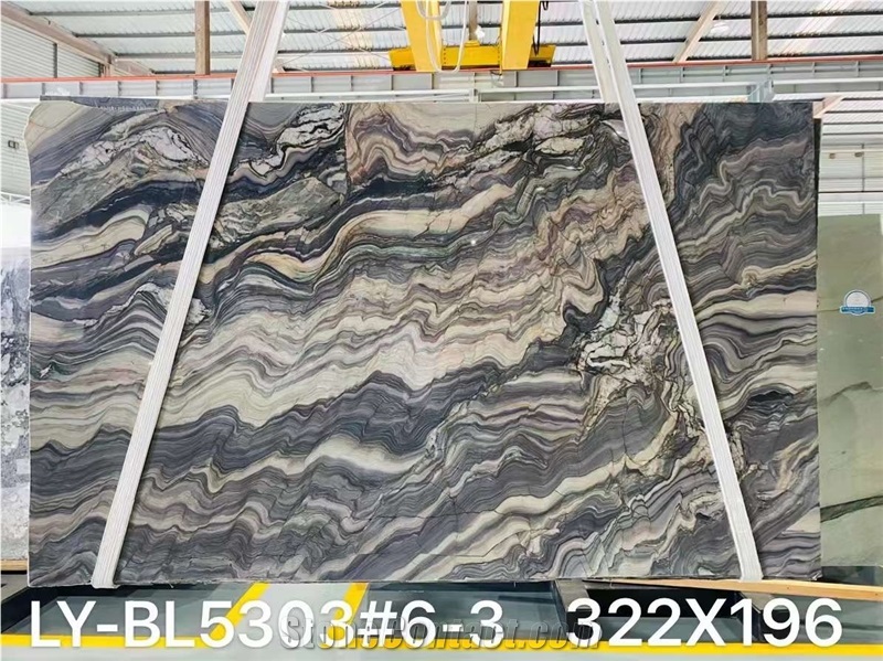 High Quality Explosion Blue Quartzite Slab Tiles