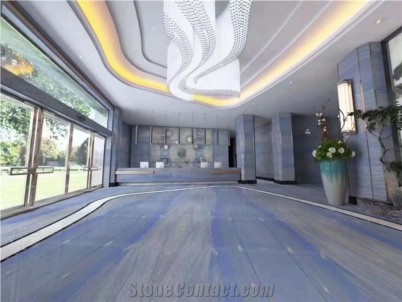 Luxurious Macaubas Blue Quartzite For Highest End Project