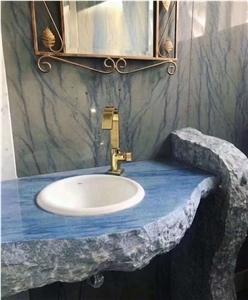 Luxurious Macaubas Blue Quartzite For Highest End Project