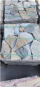 Multicolor Natural Slate Random Shape Wall Cladding Stone
