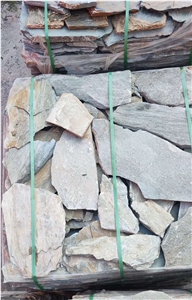 Multicolor Natural Slate Random Shape Wall Cladding Stone