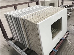 Factory Direct Quartz Stone Customized Bath Vanity Tops