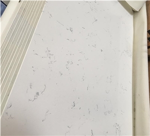 Hot Sale Carrara White Quartz Prefab Kitchen Worktops