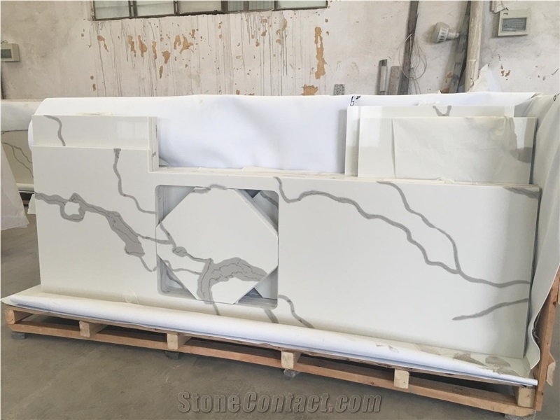 North America Project L Shape Drop In Sink Kitchen Tops