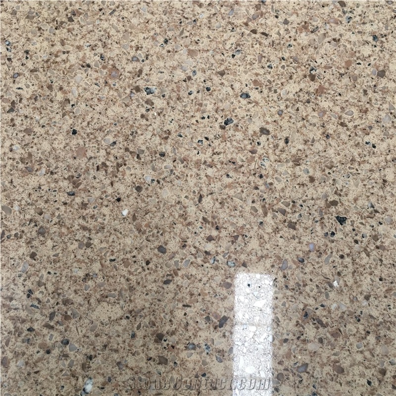 Prefab Quartz Stone Vanity Top With Ceramic Sink