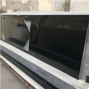 Absolute Black Granite-Shanxi Black Granite Drop In Sink Kitchen Tops