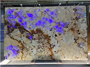 Big Polished Large White Black Crystal Quartzite Slab