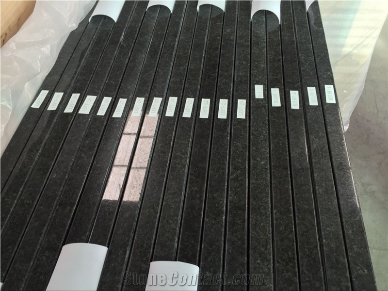 Black Pearl Granite Bathroom Vanity Top For Hotel Project