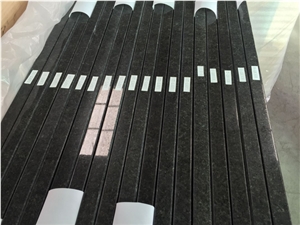 Black Pearl Granite Bathroom Vanity Top For Hotel Project