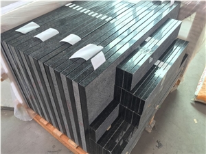 Black Pearl Granite Bathroom Vanity Top For Hotel Project