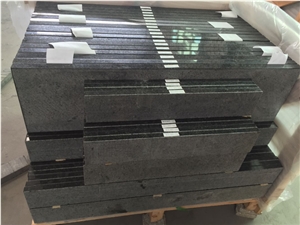 Black Pearl Granite Bathroom Vanity Top For Hotel Project