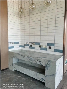 Bookmatched Natural Quartzite Slab Stone Tile For Home