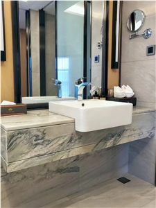 Bookmatched Natural Quartzite Slab Stone Tile For Home