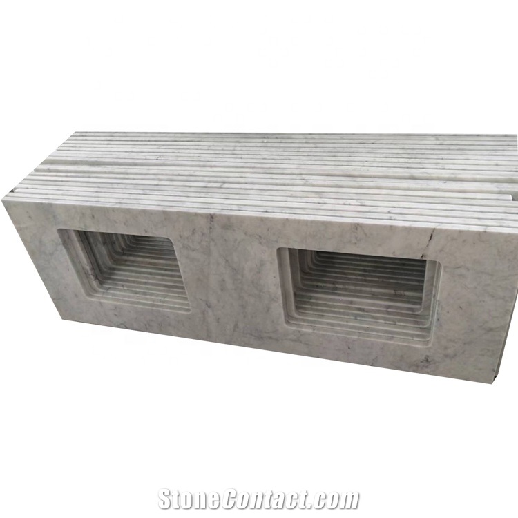 Carrara White Marble Vanity Top, Bathroom Countertop Fast Delivery