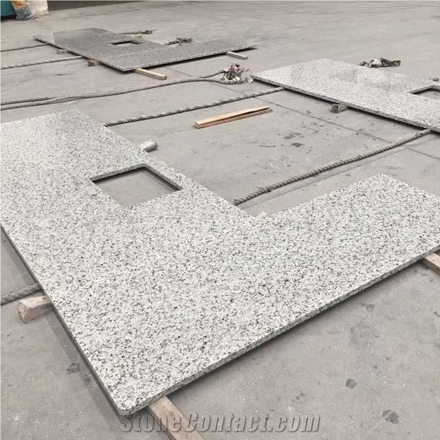 China Cheap Bala White Granite Stone L Shape Countertops