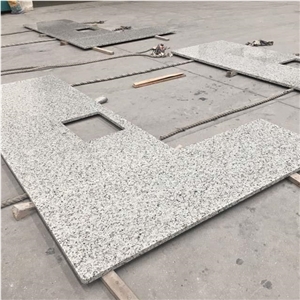 China Cheap Bala White Granite Stone L Shape Countertops