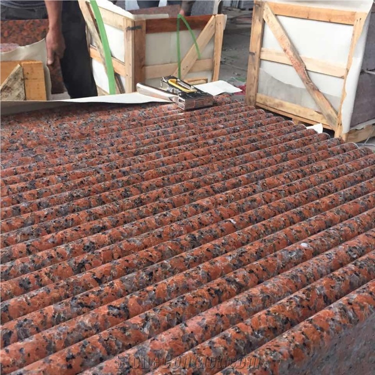 China G562 Maple Red Granite Full Bullnose Countertops