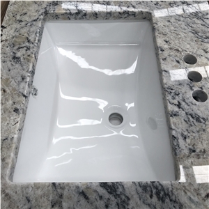 Custom Prefab Granite Bathroom Vanity Top For Hotel Project