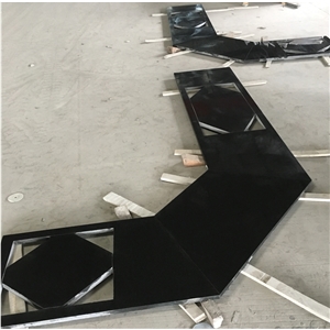 Fast Delivery Black Polishing Granite Countertops For Project