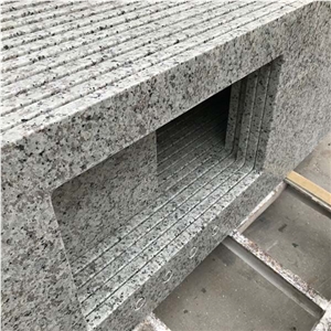 Flat Edge 3Cm Bala White Granite Worktops Bench Tops