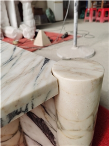 Luxury Calacatta Viola Marble Stone Table Tops