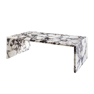 Modern Natural Stone Plinth Table Desk