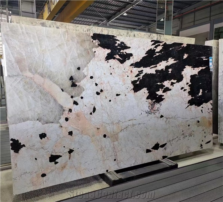 Pandora Quartzite Slab Tile For Tv Background