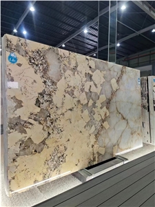 Pandora Quartzite Slab Tile For Tv Background