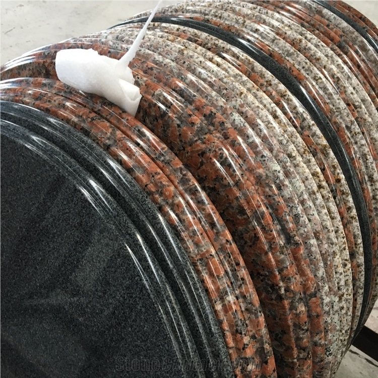Popular Round Black Granite Coffee Table Top Desk Tops
