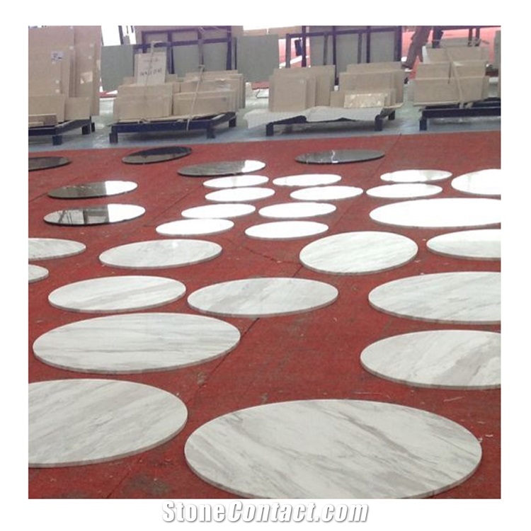 Resistant Round Stone Dining Coffee Marble Table Top