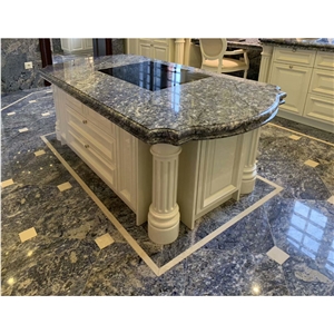 Top Luxury Azul Blue Bahia Granite Kitchen Countertop